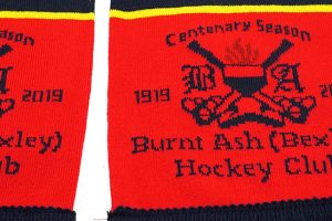 custom HD hockey scarf BAHC detail