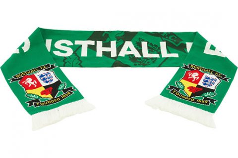 custom deluxe football scarf Rusthall FC 1st design