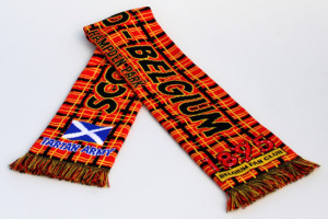 Deluxe HD football scarf Scotland-Belgium