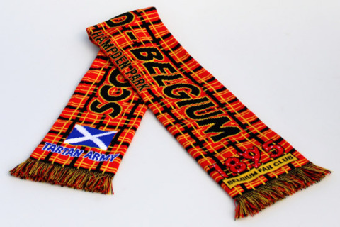 Deluxe HD football scarf Scotland-Belgium