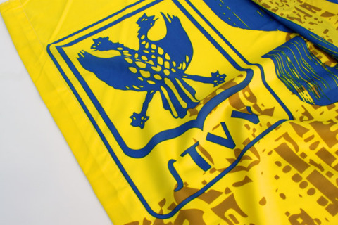 Custom printed flag STVV detail