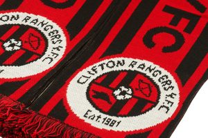 custom jacquard scarf Clifton Rangers fc