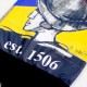 Custom printed polyester scarf detail