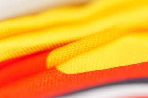 Custom printed scarf polyester fabric detail