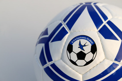 Custom printed football size 5 white blue
