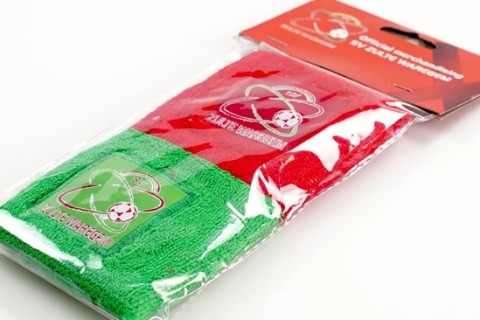 Personalised sweadbands with custom header card