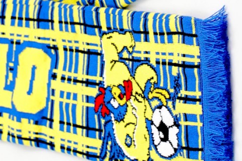 Deluxe HD football scarf Westerlo detail
