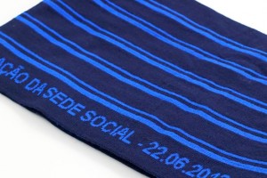Custom business scarf luxe folded