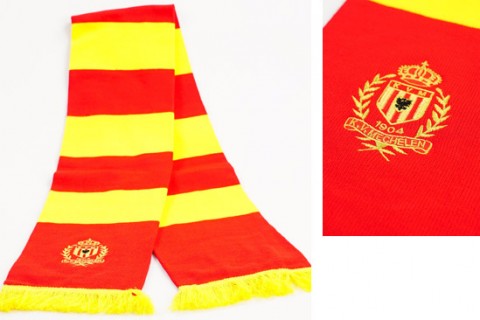 Custom bar scarf KVM yellow/red