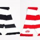Custom bar scarves black/white & red/white