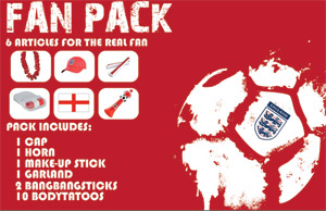 england football fan pack