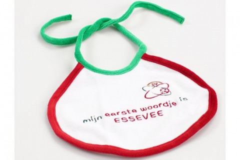 Custom embroidered baby bib
