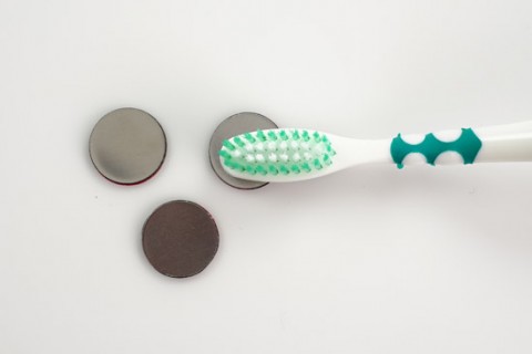 Custom printed toothbrush magnet